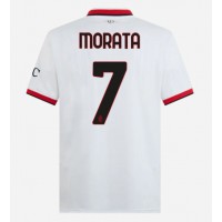 Koszulka piłkarska AC Milan Alvaro Morata #7 Strój wyjazdowy 2024-25 tanio Krótki Rękaw